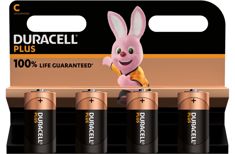 Алкални батерии LR14 MN1400 C Duracell Plus 4BL