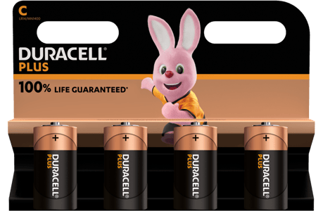 Алкални батерии LR14 MN1400 C Duracell Plus 4BL